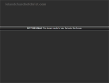Tablet Screenshot of lelandchurchofchrist.com